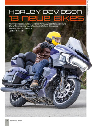 Harley-Davidson-Modelle für 2026 zum Download