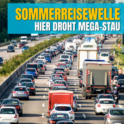 Sommerreisewelle rollt: Hier droht am Wochenende der Mega-Stau