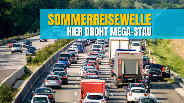 Sommerreisewelle rollt: Hier droht am Wochenende der Mega-Stau