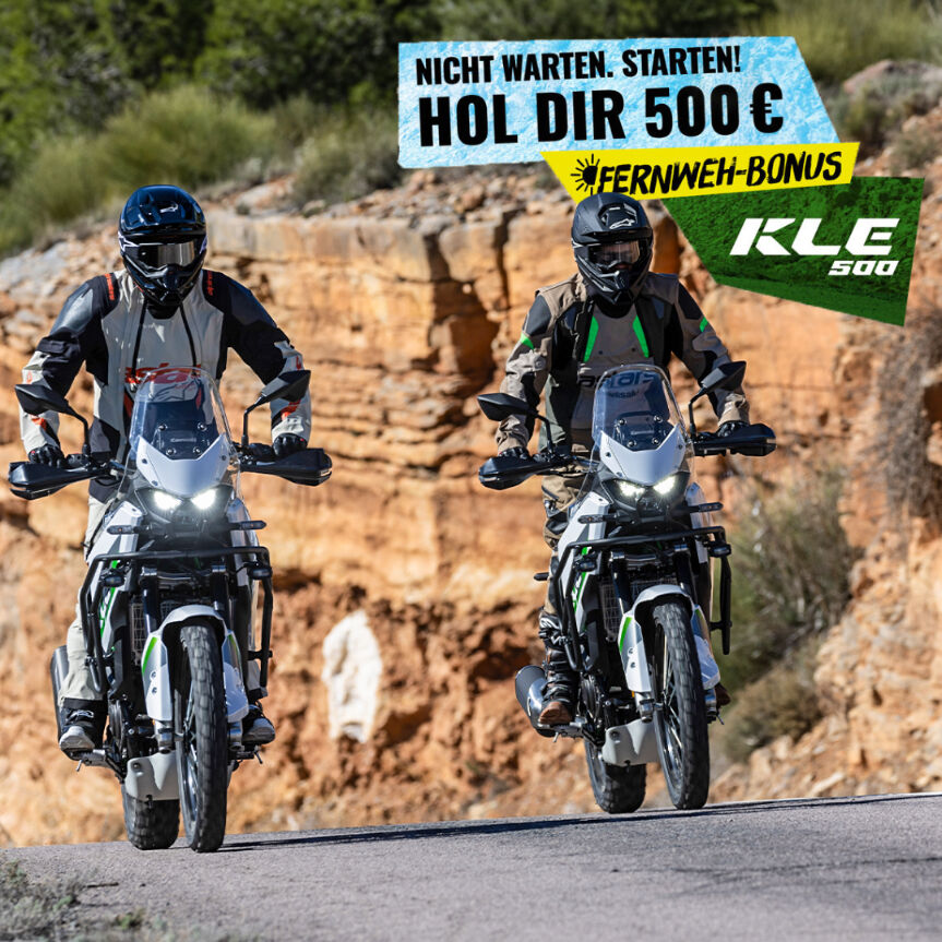 Kawasaki KLE500: 500 € Bonus für Neukäufer 