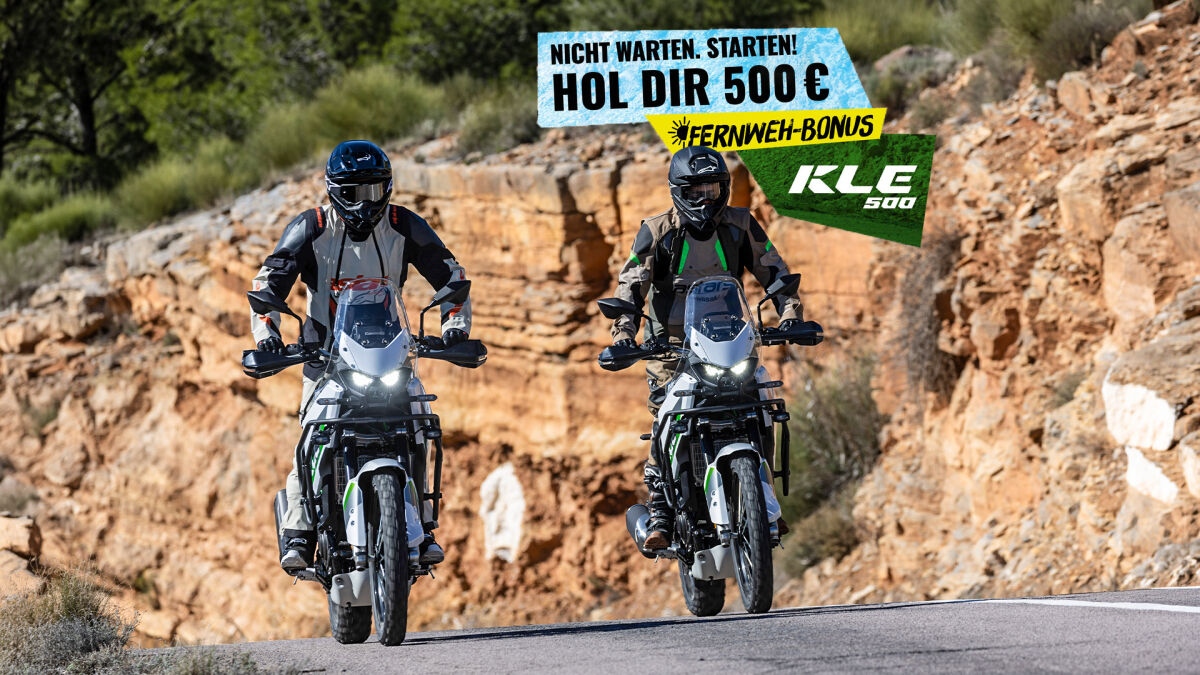 Kawasaki KLE500: 500 € Bonus für Neukäufer 