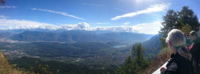 Blick vom Mendelpass ins Etschtal