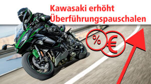 Kawasaki erhöht Überführungspauschalen zum 01.05.2022