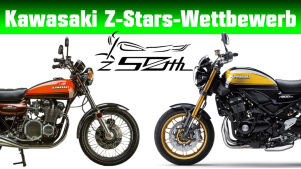  Z-Stars-Wettbewerb – Kawasaki Z900RS 50th Anniversary Gewinner gesucht!