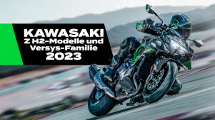 Kawasaki Z H2-Modelle und Versys-Familie 2023 - neue Farben & Preise