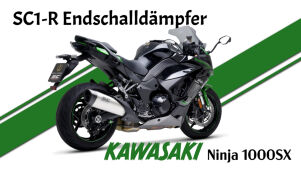 Neuer SC1-R Endschalldämpfer für die Kawasaki Ninja 1000SX