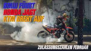 Zulassungszahlen Februar – BMW und Honda kämpfen um Pole, KTM und Kawa furios