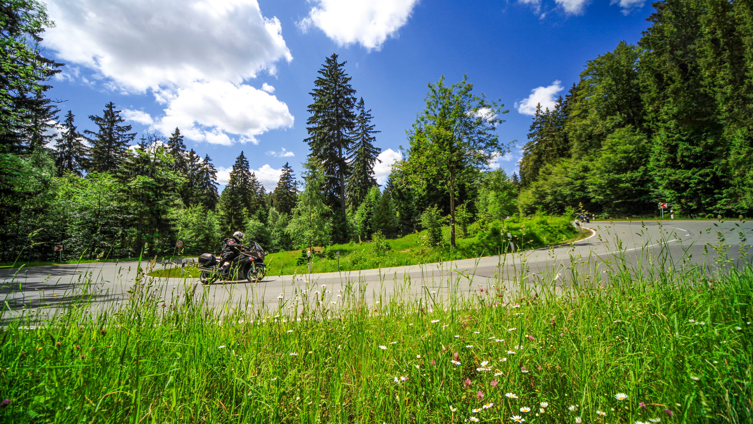 Motorrad fahren im Harz