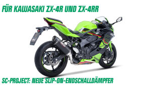 SC-Project Slip-on-Endschalldämpfer für Kawasaki ZX-4R und ZX-4RR 