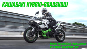 Kawasaki Hybrid-Motorräder auf großer Rundreise