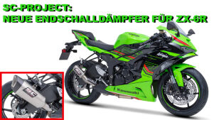 SC-Project stellt neue Endschalldämpfer für die Kawasaki Ninja ZX-6R vor