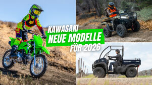 Kawasaki stellt MX- und Nutzfahrzeugpalette für 2026 vor