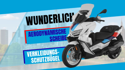Schutz und Komfort für den BMW C 400 GT von Wunderlich