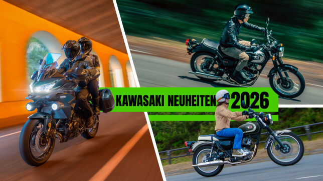Kawasaki präsentiert erste Neuheiten für des Modelljahrgangs 2026