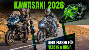 Neue Designs und Preise für Kawasakis Versys- und Ninja-Modelle für 2026