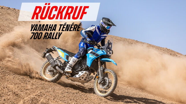 Yamaha Ténéré 700 Rally Rückruf – zu kurze Bolzen am vorderen Kotflügel