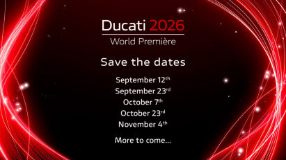Ducati World Première 2026 – neue Modelle für die kommende Saison
