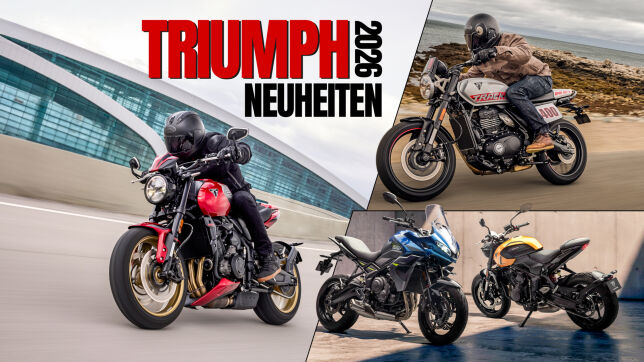 Triumph Modelljahr 2026: Neues von Familie Bonneville, Streety, Trident & Co