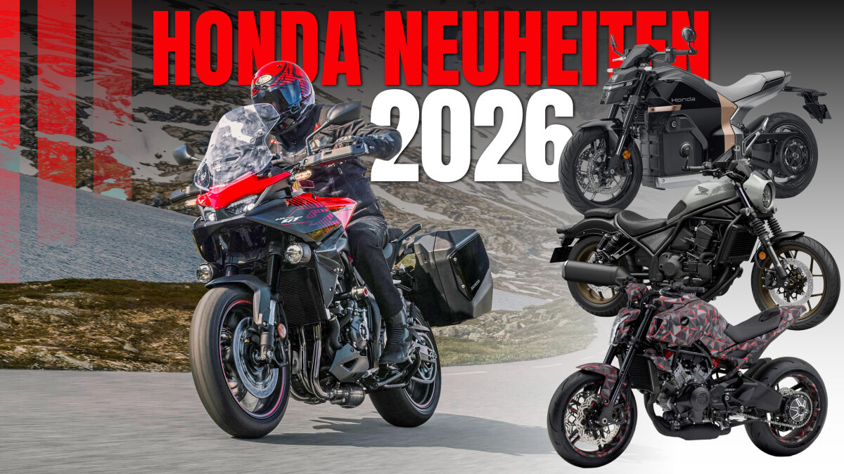 Das sind die wichtigsten Honda-Neuheiten 2026 Ein Hauch Hornet für die emissionsfreie Elektrowelt: Die neue Honda WN7 orientiert sich optisch nah am EV Fun Concept von 2024 – und ein wenig auch an Hondas aktuellen Verbrenner-Bestsellern CB750 Hornet und CB1000 Hornet