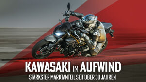 Kawasaki meldet stärksten Marktanteil in Deutschland seit über 30 Jahren