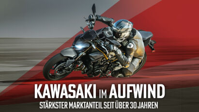 Kawasaki meldet stärksten Marktanteil in Deutschland seit über 30 Jahren