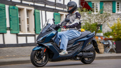 Kymco Downtown GT 125 – Stadtfahrt