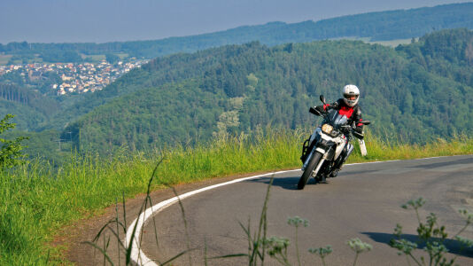 Motorradtour Kurvengarten Westerwald - Taunus