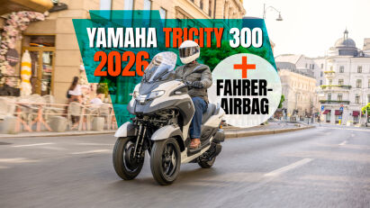 Yamaha Tricity 300 – erster Roller mit Airbag