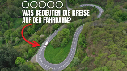 Markierungen in Kurven: Wie Kreise Unfälle verhindern sollen