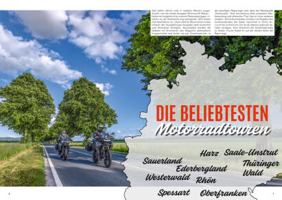 40 Motorradtouren durch Deutschland