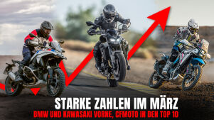 Zulassungszahlen März 2026: BMW und Kawasaki vorne, CFMoto in den Top 10