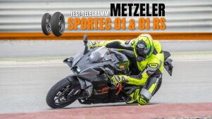 Test-Telegramm: Metzeler Sportec 01 & 01 RS im Check