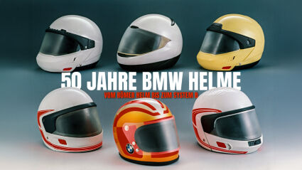 BMW Motorrad feiert 50 Jahre BMW-Helme