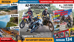 Motorrad & Reisen 134 mit Adventure-Bike-Vergleich – im Handel erhältlich