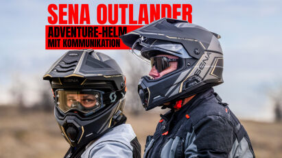 Sena Outlander: Adventure-Helm mit integrierter Kommunikation ab Werk