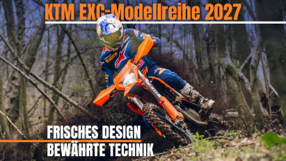 KTM EXC 2027: Neue Grafik, bewährte Technik für die Enduro-Reihe