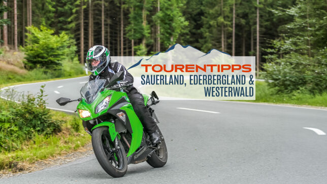 Die beliebtesten Motorradtouren durch Sauerland, Ederbergland & Westerwald