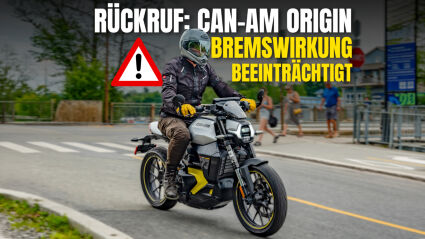 Rückruf Can-Am Origin: Bremswirkung beeinträchtigt