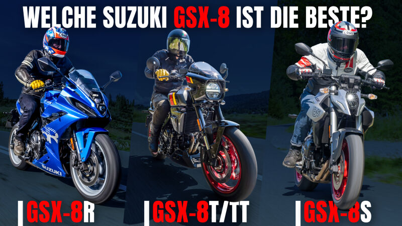 Welche Suzuki GSX-8 ist die Beste? 8S, 8R, 8T & 8TT im Vergleich!