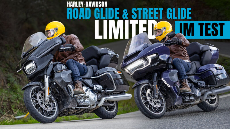 Tourer-Vergleich: Harley-Davidson Road Glide Limited und Street Glide Limited