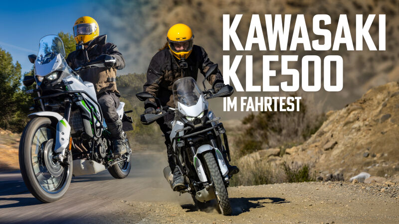 Neue Kawasaki KLE500 im Test – Straße & Offroad