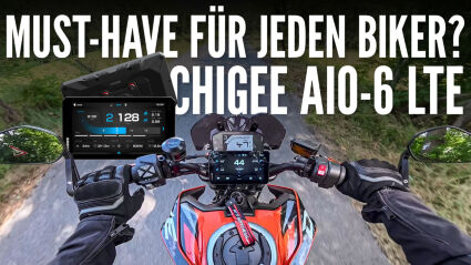 Chigee AIO-6 LTE Review – Lohnt sich das smarte Motorrad-Display?